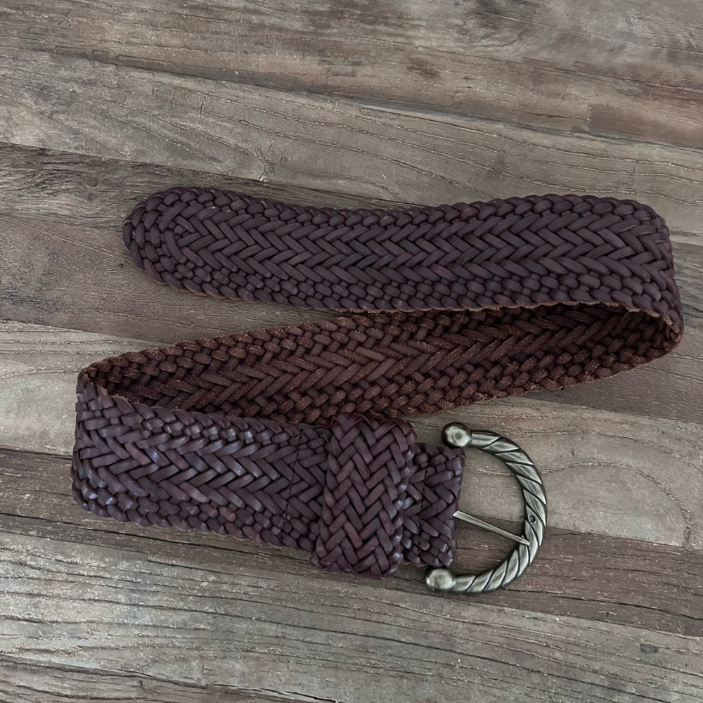 Club Monaco Woven Brown Belt